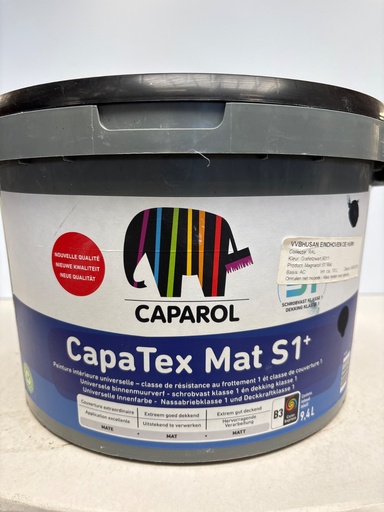Caparol CapaTex Mat S1+ - Grafietzwart (RAL 9011)